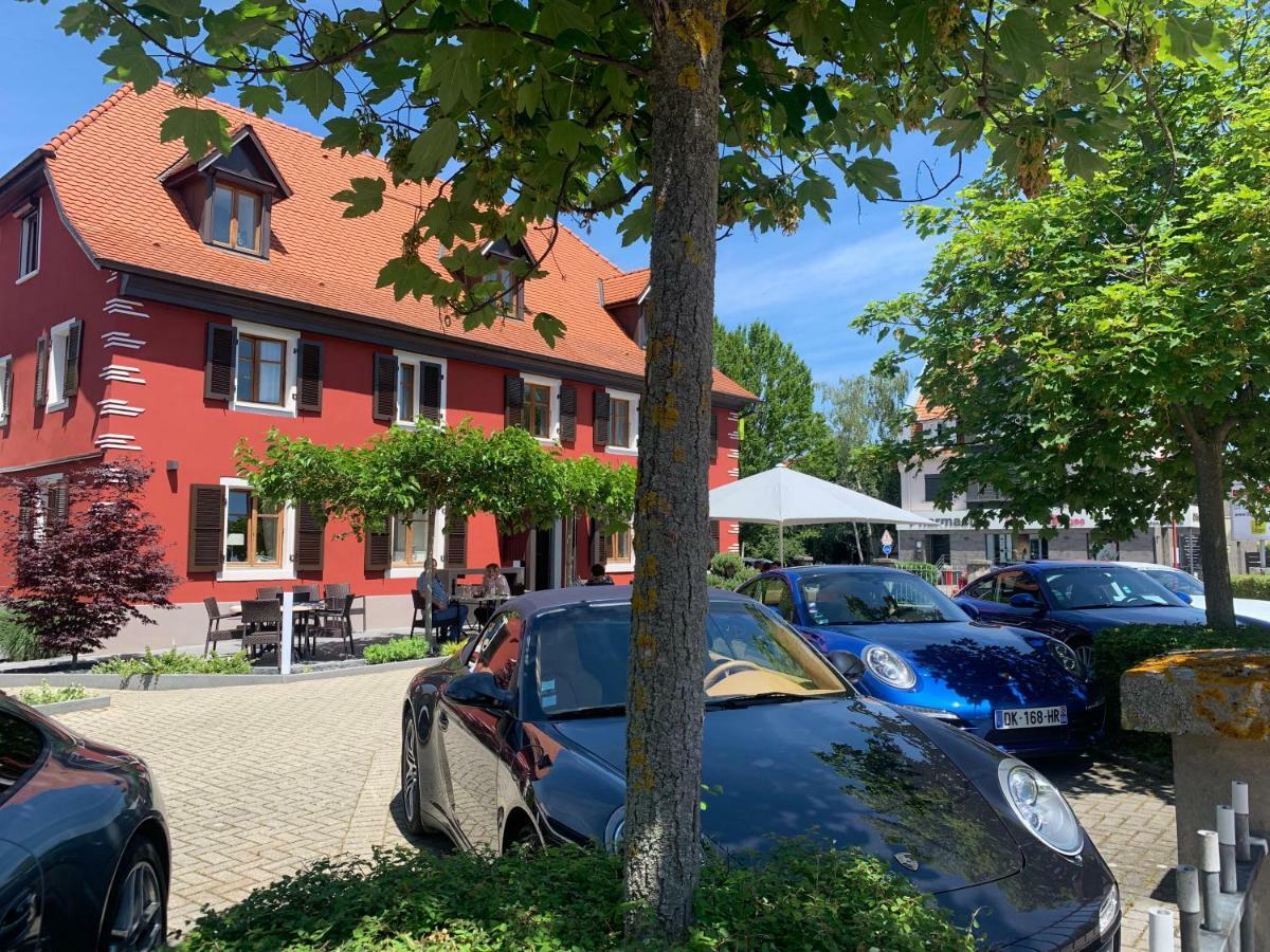 Logis Hotel Restaurant Au Lion Rouge Bartenheim Eksteriør bilde