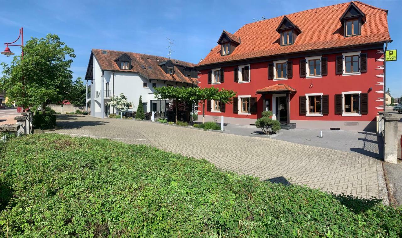 Logis Hotel Restaurant Au Lion Rouge Bartenheim Eksteriør bilde