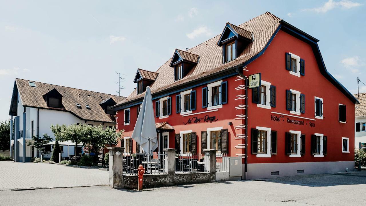 Logis Hotel Restaurant Au Lion Rouge Bartenheim Eksteriør bilde